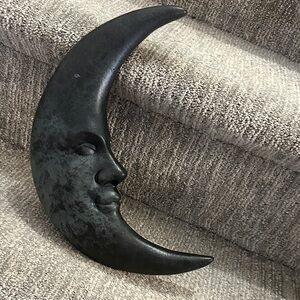 Black Crescent Moon Wall Decor